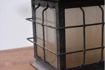 和製ヴィンテージ　異素材ミックスの和風吊り下げ照明　(R-085111)