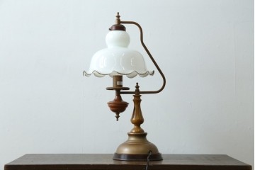 中古　マツヤマ工芸　クラシックなデザインのテーブルランプ　(R-085112)
