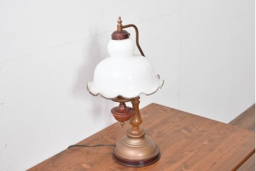 中古　マツヤマ工芸　クラシックなデザインのテーブルランプ　(R-085112)