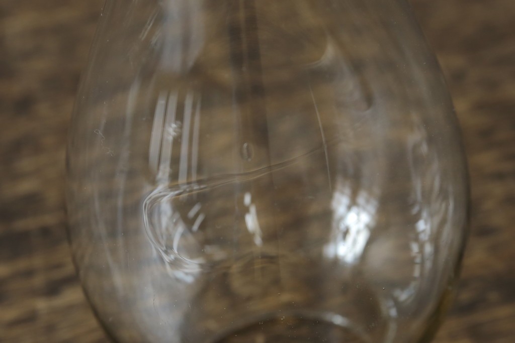 和製アンティーク　オイルランプをリメイク　凝った装飾が目を引くスタンドライト　(R-085113)