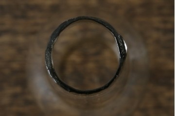 和製アンティーク　オイルランプをリメイク　凝った装飾が目を引くスタンドライト　(R-085113)