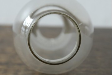 和製アンティーク　オイルランプをリメイク　凝った装飾が目を引くスタンドライト　(R-085113)