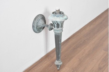 和製アンティーク　特大!!　ブロンズブラケット　重厚なクラシックデザインのウォールランプ　(R-085114)