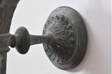 和製アンティーク　特大!!　ブロンズブラケット　重厚なクラシックデザインのウォールランプ　(R-085114)