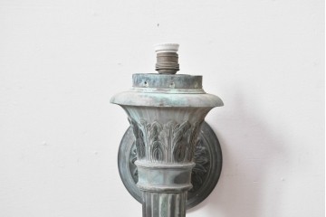 和製アンティーク　特大!!　ブロンズブラケット　重厚なクラシックデザインのウォールランプ　(R-085114)