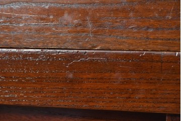 和製ヴィンテージ　桐材　柾目の美しい引き戸が魅力の重ね水屋箪笥　(R-085118)