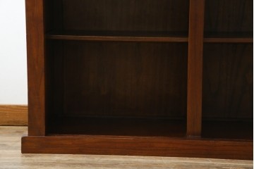 和製ヴィンテージ　桐材　引き戸の柾目が美しい水屋箪笥サイドボード　(R-085119)