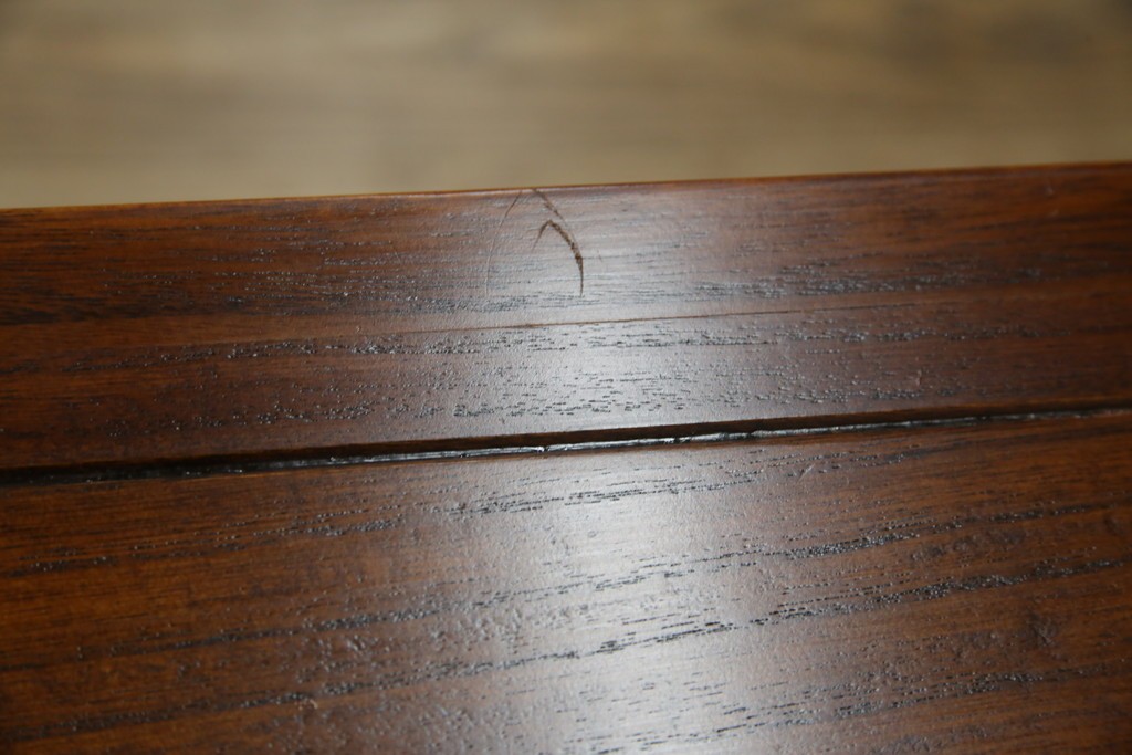 和製ヴィンテージ　桐材　引き戸の柾目が美しい水屋箪笥サイドボード　(R-085119)