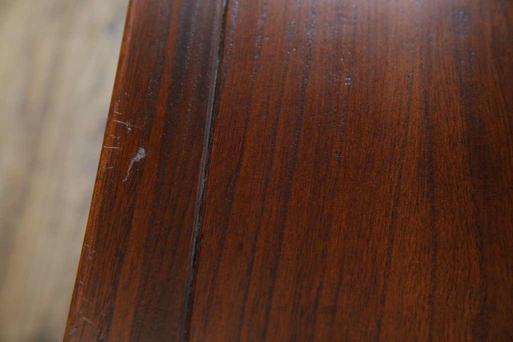 和製ヴィンテージ　桐材　引き戸の柾目が美しい水屋箪笥サイドボード　(R-085119)