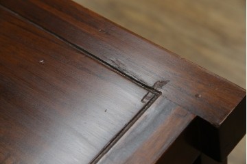 和製ヴィンテージ　桐材　引き戸の柾目が美しい水屋箪笥サイドボード　(R-085119)