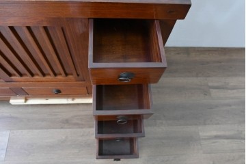 和製ヴィンテージ　桐材　上質な和の空間づくりにおすすめの水屋箪笥サイドボード　(R-085120)