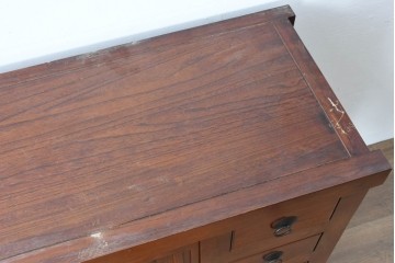 和製ヴィンテージ　桐材　上質な和の空間づくりにおすすめの水屋箪笥サイドボード　(R-085120)