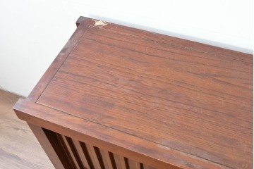 和製ヴィンテージ　桐材　上質な和の空間づくりにおすすめの水屋箪笥サイドボード　(R-085120)