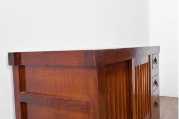 和製ヴィンテージ　桐材　上質な和の空間づくりにおすすめの水屋箪笥サイドボード　(R-085120)