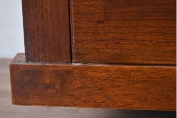 和製ヴィンテージ　桐材　上質な和の空間づくりにおすすめの水屋箪笥サイドボード　(R-085120)