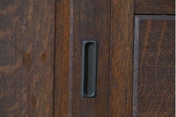 和製アンティーク　上手物!!　大正ロマン　繊細な彫刻装飾がアクセントのナラ材製ライティングビューロー　(R-085121)