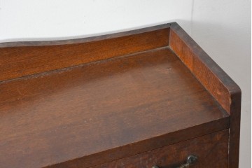 和製アンティーク　上手物!!　大正ロマン　繊細な彫刻装飾がアクセントのナラ材製ライティングビューロー　(R-085121)