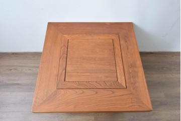 中古　美品　2杯の引き出しが付いた収納付きの囲炉裏テーブル　(R-085124)