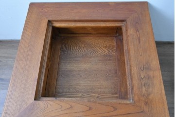 中古　美品　2杯の引き出しが付いた収納付きの囲炉裏テーブル　(R-085124)