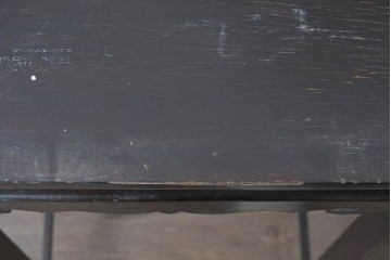 和製ヴィンテージ　細身の脚と柔らかな曲線装飾が映える李朝デザインのコンソールテーブル　(R-085129)