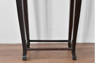 和製ヴィンテージ　細身の脚と柔らかな曲線装飾が映える李朝デザインのコンソールテーブル　(R-085129)