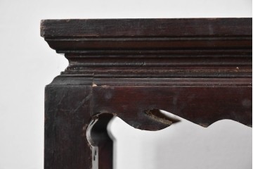 和製ヴィンテージ　細身の脚と柔らかな曲線装飾が映える李朝デザインのコンソールテーブル　(R-085129)