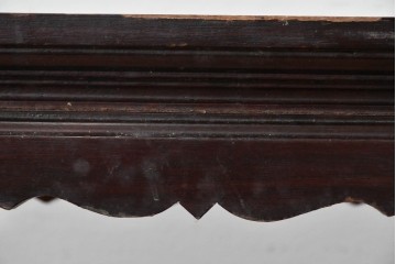 和製ヴィンテージ　細身の脚と柔らかな曲線装飾が映える李朝デザインのコンソールテーブル　(R-085129)