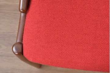 デンマークヴィンテージ　美品　Johannes Andersen(ヨハネス・アンダーセン)　Model16　流れる曲線美のフレームが印象的なダイニングチェア　(R-085131)