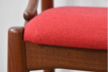 デンマークヴィンテージ　美品　Johannes Andersen(ヨハネス・アンダーセン)　Model16　流れる曲線美のフレームが印象的なダイニングチェア　(R-085131)