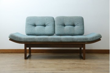 中古　美品　CONDE HOUSE(カンディハウス)　アルプ LD　希少なウォールナットフレームのソファベッド　定価約35万円　(R-085135)