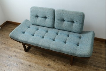 中古　美品　CONDE HOUSE(カンディハウス)　アルプ LD　希少なウォールナットフレームのソファベッド　定価約35万円　(R-085135)