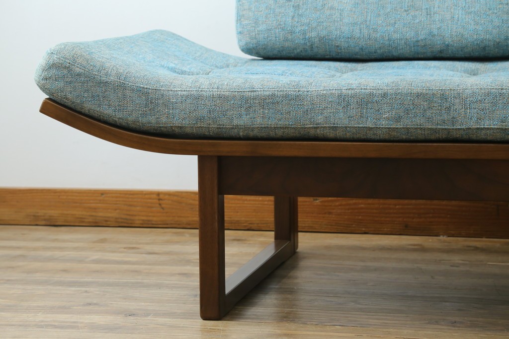 中古　美品　CONDE HOUSE(カンディハウス)　アルプ LD　希少なウォールナットフレームのソファベッド　定価約35万円　(R-085135)