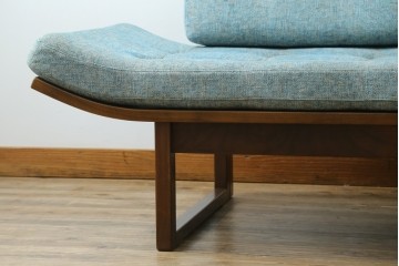 中古　美品　CONDE HOUSE(カンディハウス)　アルプ LD　希少なウォールナットフレームのソファベッド　定価約35万円　(R-085135)