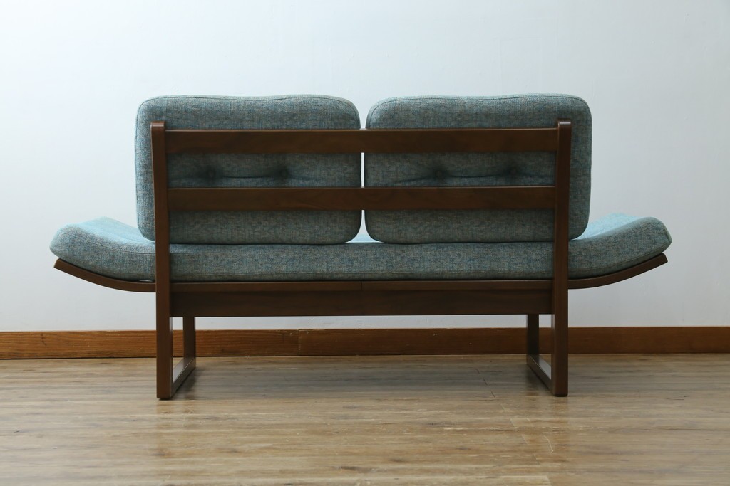 中古　美品　CONDE HOUSE(カンディハウス)　アルプ LD　希少なウォールナットフレームのソファベッド　定価約35万円　(R-085135)