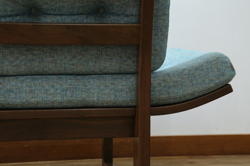 中古　美品　CONDE HOUSE(カンディハウス)　アルプ LD　希少なウォールナットフレームのソファベッド　定価約35万円　(R-085135)