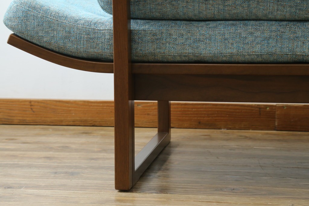 中古　美品　CONDE HOUSE(カンディハウス)　アルプ LD　希少なウォールナットフレームのソファベッド　定価約35万円　(R-085135)