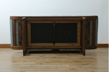 中古　美品　CONDE HOUSE(カンディハウス)　アルプ LD　希少なウォールナットフレームのソファベッド　定価約35万円　(R-085135)