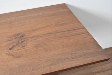 中古　美品　CONDE HOUSE(カンディハウス)　ハカマ　ウォールナット材　力強い造形で存在感を放つソリッドテーブル　定価約75万円相当　(R-085137)