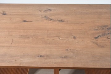 中古　美品　CONDE HOUSE(カンディハウス)　ハカマ　ウォールナット材　力強い造形で存在感を放つソリッドテーブル　定価約75万円相当　(R-085137)