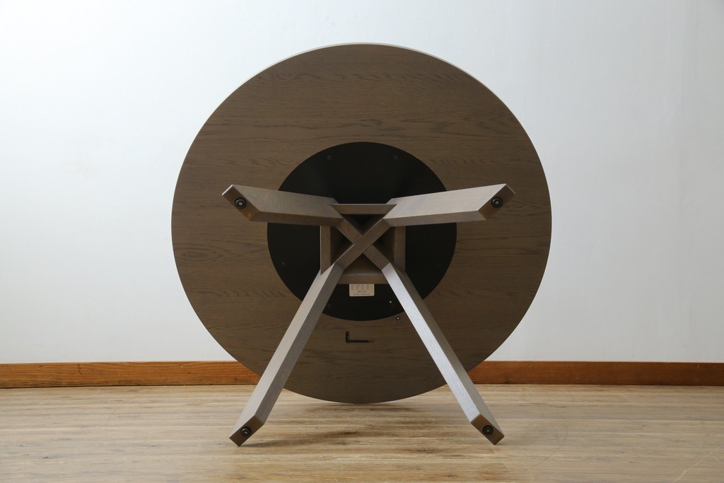 中古　美品　arflex(アルフレックス)　MEDUSA(メデューサ)　オーク材　実用性とデザイン性を兼ね備えたダイニングテーブル　定価約22万円相当　(R-085139)