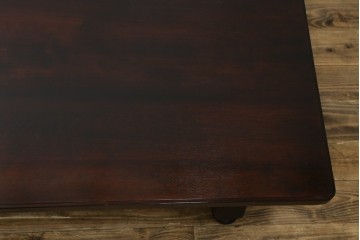 中古　超美品!!　特注品　松本民芸家具　クラシカルな佇まいが美しい座卓　定価約29万円　(R-085146)