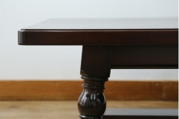 中古　超美品!!　特注品　松本民芸家具　クラシカルな佇まいが美しい座卓　定価約29万円　(R-085146)