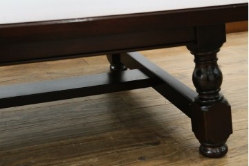 中古　超美品!!　特注品　松本民芸家具　クラシカルな佇まいが美しい座卓　定価約29万円　(R-085146)