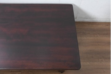 中古　超美品!!　特注品　松本民芸家具　クラシカルな佇まいが美しい座卓　定価約29万円相当　(R-085146)