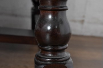 中古　超美品!!　特注品　松本民芸家具　クラシカルな佇まいが美しい座卓　定価約29万円相当　(R-085146)