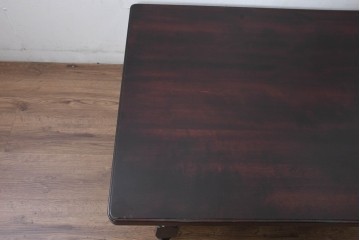 中古　超美品!!　特注品　松本民芸家具　クラシカルな佇まいが美しい座卓　定価約29万円相当　(R-085146)