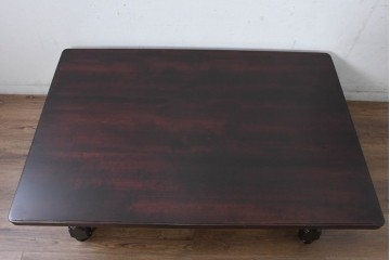 中古　超美品!!　特注品　松本民芸家具　クラシカルな佇まいが美しい座卓　定価約29万円相当　(R-085146)