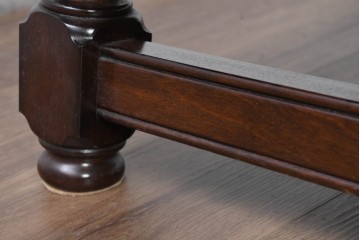 中古　超美品!!　特注品　松本民芸家具　クラシカルな佇まいが美しい座卓　定価約29万円相当　(R-085146)