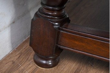 中古　超美品!!　特注品　松本民芸家具　クラシカルな佇まいが美しい座卓　定価約29万円相当　(R-085146)