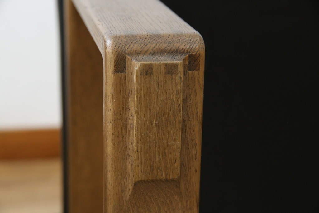 中古　美品　CONDE HOUSE(カンディハウス)　BOLS(ボルス)　革　広い座面とワイドな背もたれがホールド感をつくりだすダイニングチェア2脚　セット定価約32万円相当　(R-085148)